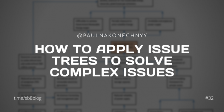 How to apply Issue Trees to solve complex issues