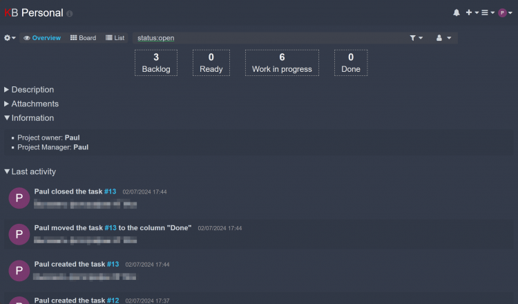 Review of Kanboard as a Task Tracker for a Single User | Digital Leadership