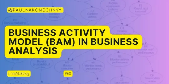 📕 Business Activity Models (BAM) in Business Analysis