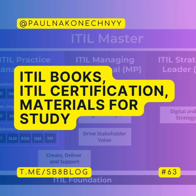 Intro into ITIL books, ITIL Certification and Materials for Study