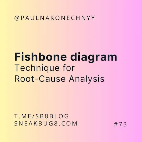 Fishbone Diagram: Technique for Root-Cause Analysis