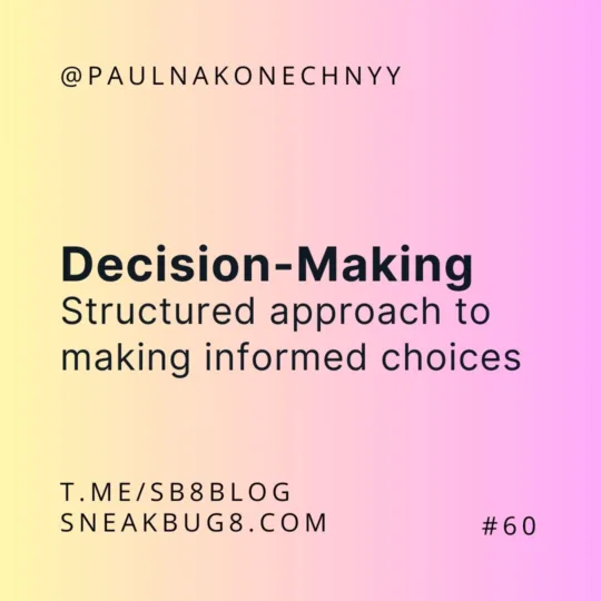 📊 Structured Approach to Decision-Making 🌟